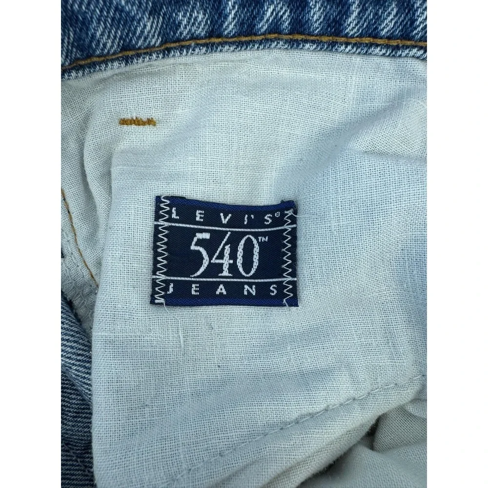 Vintage Levis 540 Jeans Mens 32x28 Blue Relaxed High Rise Tapered Leg Denim 80s